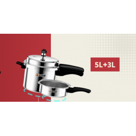 Boche Aluminium Pressure Cooker 5+3Litre...